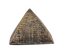 Mikikit Pyramide Égyptienne Miniature Dorée Statue Pyramidale Décoration De Table pour Maison Et Salle De Classe Jouet Éducatif