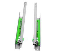 Mikikit Rail de Guidage Coulissant Robuste pour Tiroir Glissière Métallique Silencieuse Détachable Rail Coulissant Latéral Facile à Installer pour Meuble