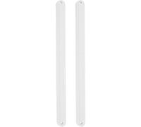 Mikikit Rail de Tiroir Coulissant Plastique Guide de Glissière Robuste pour Montage Inférieur Accessoire de Remplacement pour Commode et Armoire Facile à Installer Lot de Blanc