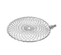 Mikikit Ramasse-œufs en Acier Inoxydable 10 Cm Petit Format Tête en Filet pour Poulailler, Outil de Ramassage des Œufs de Volaille Hygiénique, Collecteur D'œufs pour Élevage Familial