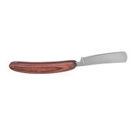 Mikikit Rasoir à Barbe Manuel en Bois Rouge, Rasoir Droit pour Taille Précise de Barbe et Sourcils, Coupe-Choux Solide pour Usage en Salon de Coiffure et Voyage