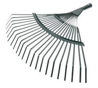 Mikikit Râteau à Feuilles en Acier Inoxydable Multifonction pour Jardinage et Désherbage, Outil Robuste pour Pelouses et Aménagement Paysager