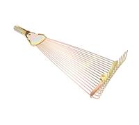Mikikit Râteau de Jardin Multifonction Acier Pliable Outil de Jardinage pour Désherbage Entretien des Plantes et Nettoyage des Débris