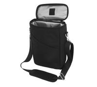 Mikikit Refroidisseur de vin de Refroidisseur de vin à vin Rangement de Verre à vin Manchons de Bouteille de vin Porte-vin Refroidisseur à vin Portable Tissu Oxford Noir
