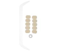 Mikikit Règle de Sourcils Acrylique Transparente Outil de Mesure de Positionnement Symétrique pour Maquillage Professionnel Salon et Usage Maison