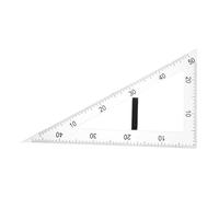Mikikit Règle Triangulaire Magnétique et Formes Variées pour Enseignement en Abs Outil de Dessin Multifonctionnel Précision Angulaire Adapté aux Mathématiques et Physique