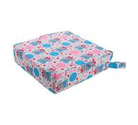Mikikit Rehausseur Chaise Garçon Fille Polyester Détachable Coussin Rehausseur Garçon Fille Pour Repas Dessin Portable Antidérapant Bleu Cartoon
