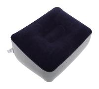 Mikikit Repose-Pieds Gonflable Portable Bleu Gris Tapis Autogonflant Léger et Compact Coussin de Voyage pour Avion Voiture et Camping Antidérapant et Étanche Soutien Confortable pour