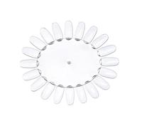 Mikikit Roue De Présentation De Vernis à Ongles 10 Pièces Transparentes Taille Moyenne Pour Nail Art Professionnels Et Personnels Usage Salon Faux Ongles Motif Tournesol