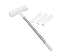 Mikikit Rouleau Anti-Peluches Réutilisable 19 CM avec 3 Recharges Adhésives 30 Feuilles Brosse Adhésive pour Tapis Vêtements et Meubles Outil pour Éliminer Poils D’Animaux et Poussières