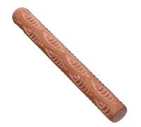 Mikikit Rouleau en Argile à Main en Bois Motif Poisson, Outil de Sculpture pour Céramique, Petit Format pour Atelier Poterie Adulte, Usage Manuel, Accessoires de Loisirs Créatifs