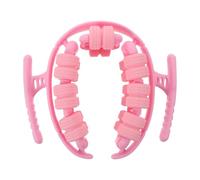 Mikikit Rouleau Minceur pour Jambes en Pp Structure Anneau à 28 Roues et Pince Jambe, Pression Uniforme, Design Gain de Place, pour Petits Appartements et Tapis de Yoga