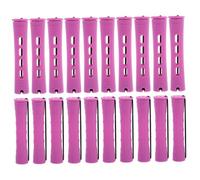 Mikikit Rouleaux à Cheveux Pour Coiffure Professionnels 20 Pièces Taille 1,9 Cm Couvercle Violet Pour Usage Domestique Et Salon De Coiffure
