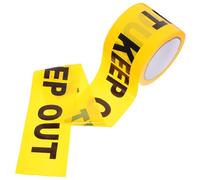 Mikikit Ruban de Signalisation Keep Out Jaune Non Adhésif pour Sécurité Chantier et Scène de Crime Bande Davertissement Visible pour Délimitation des Zones Dangereuses