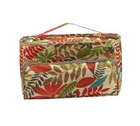 Mikikit Sac de Rangement Carré pour Kit de Broderie avec Bandoulière Oxford Résistant Grand Espace pour Accessoires Pochette Zippée Sac Pratique pour Transport et Cours de Couture