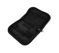 Mikikit Sacoche Diabétique Noire Polyester avec Zip Organisateur de Rangement Polyvalent pour Glucomètre et Accessoires de Voyage Pochette Compacte Facile à Nettoyer