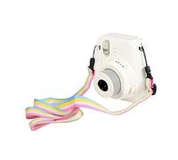 Mikikit Sangle Tour Cou Appareil Photo Réglable Coton Et Toile Confortable Et Antidérapante Compatible Fuji Mini Lanière Colorée Arc-ciel Pour Usage Numérique Et Épaule