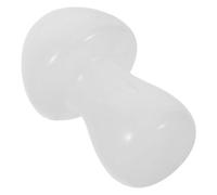 Mikikit Sculpture en Cristal Naturel Forme Champignon Blanc, Petite Figurine Décorative Méditative, Cristal Poli Lisse pour Décoration Intérieure et Jardin, Présent Zen et Apaisant, Objet