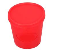 Mikikit Seau Popcorn Silicone Rouge Réutilisable Conteneur Alimentaire pour Snacks Boîte Pop Corn Pratique pour et Soirées