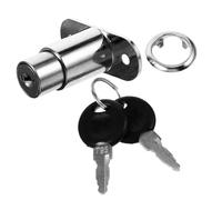 Mikikit Serrure Métallique Clés en Alliage de Zinc pour Armoire Facile à Utiliser, Anti-vol Design Minimaliste Élégant pour Vitrines et Boîtes à Outils