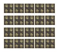 Mikikit Serviettes de Table Noires et Dorées 20 Unités pour Fête d'Anniversaire et Réunion Familiale en Papier