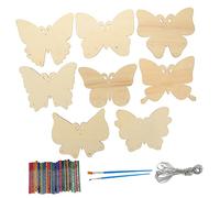 Mikikit Set de Carillon à Vent DIY Kit de Suspensions à Peindre pour Garçon Fille Décoration Jardin Terrasse Chambre Exercices de Coordination et Créativité