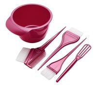 Mikikit Set de Outils pour Coloration de Cheveux Bol Mélangeur avec Peigne et Brosse pour Teinture DIY Kit Complet pour Coiffure Professionnelle et Maison