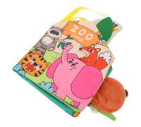 Mikikit Soft Cloth Crinkle Books for Infants and Months Interactive Early Learning Educational Toys for Boys and Chew Resistant Tummy Toy