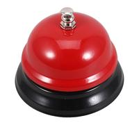 Mikikit Sonnette de Service Manuelle Rouge à Bouton-Poussoir - Sonnette D’Appel de Table pour Restaurant Cuisine - Dispositif Portable pour Réception Bureau Jeux Télévisés et Service
