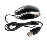 Mikikit Souris Optique USB Filaire pour Bureau, Utilisateur Pc Et Portable, Design Ergonomique, Molette Ultra-précise, Haute Résolution 1000 Dpi, Couleur Noire,