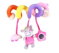 Mikikit Spirale Poussette Coloré pour Éveil Garçon Fille et Sûr Suspendu pour Lit Siège Voiture et Arche Poussette Adapté Garçon Fille