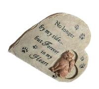 Mikikit Statue Commémorative Résine pour Chat Monument Durable pour Jardin Pierre Tombale Personnalisable pour Animaux de Compagnie Décor Extérieur Mémoire Affectueuse pour Espace