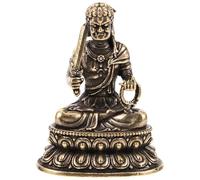 Mikikit Statue de Bouddha en Cuivre, Décoration de Bureau Or