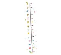 Mikikit Sticker Mural Toise Hauteur pour Garçon Fille Autocollant Mesure Réutilisable sans Trace Motif Animal Cartoon Amusant Décoration Chambre Garçon Fille Pratique et Décorative
