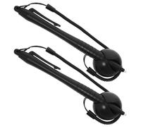 Mikikit Stylet D'écran Résistif à Pointe Dure 2 Pièces avec Cordon Anti-Perte et Socle, Stylets D'écriture Manuscrite pour Tablette, Stylo Tactile Numérique pour Utilisation Quotidienne