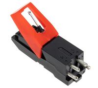 Mikikit Stylet pour Tourne-disque Tige en Aluminium, Aiguille de Phonographe en Céramique Piézoélectrique, Accessoire de Remplacement pour Platine Vinyle Vintage, Compatible Gramophone,