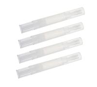 Mikikit Stylo Nourrissant pour Ongles 4 Pièces 4 Ml Embout en Silicone Rotatif pour Huile Cuticule Teinté Application Cosmétique Lèvres Beauté