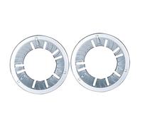 Mikikit Support Cuisinière à Gaz 9 Trous en Fonte, Pare-vent Coupe-feu, Accessoires de Protection Thermique pour Ustensiles Cuisine, Lot de 2 Pièces, Compatible Cuisson Domestique