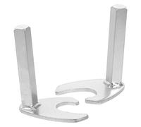 Mikikit Support de Béquille pour Moto en Alliage d'Aluminium 14 CM Paire de Supports de U Robustes Accessoire de Levage pour Béquille Latérale Compatible Bras Oscillant pour Atelier