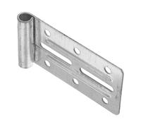 Mikikit Support de Charnière pour Porte de Garage Résidentielle, Fer Argenté, Structure Robuste, Installation Facile, Pièces de Rechange pour Porte Sectionnelle