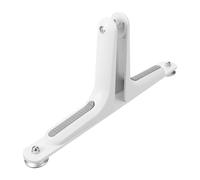 Mikikit Support de Cloison en Alliage de Zinc Blanc pour Écran de 1 à 3 Cm, Facile à Utiliser et Résistant la Déformation, pour Bureaux et Bibliothèques