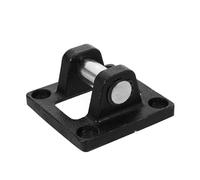 Mikikit Support de Cylindre Pneumatique Cb-80 en Fer, Embase Double Oreille, Bride de Pied Stable avec Boulons, Montage Industriel pour Tige et Dispositif de Vérin Pneumatique, Usage