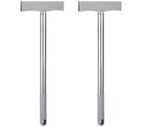 Mikikit Support de Panneau en Acier Inoxydable Tige Longue, Lot de 2 Pièces pour Signalétique de Campagne Électorale et Manifestations Extérieures