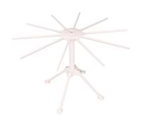 Mikikit Support Pliable à Nouilles Séchées à L'air Blanc en Abs et Pc, Montage sans Outil, pour Petites Cuisines, Étagère de Séchage Compacte pour Pâtes et Nouilles Grillées