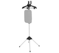 Mikikit Support Pliable pour Repassage Cintre Vertical et Planche à Repasser Intégrée, Hauteur Réglable de 90 à 160cm, Alliage D'aluminium Stable pour Vêtements