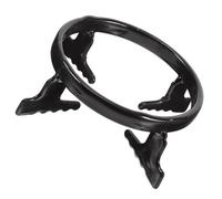 Mikikit Support pour Casseroles pour Cuisinière à Gaz, Design Spécial Noir Lisse et Accessoire la Cuisine pour Cafetière Moka et Table de