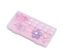 Mikikit Support pour Ongles D’Entraînement avec Base en Argile Antidérapante Porte-Faux Ongles Compact pour Manucure et Nail Art Présentoir Portable Débutants et Salon Matériau Solide