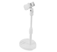 Mikikit Support pour Ongles en Gel Blanc Mini-portable 360° Rotation Outil de Manucure Compact pour Nail Art Voyage