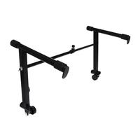 Mikikit Support pour Piano Électronique en Fer Noir Caoutchouc Antidérapant, Installation Simple, Support Réglable en Hauteur pour Clavier Numérique Stable et Pratique Plusieurs styles