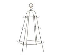 Mikikit Support Suspendu pour Barbecue en Acier Inoxydable Petite Taille avec Crochet Grille Multifonction pour Aliments pour Camping et Pique-Niques Résistant et Facile à Nettoyer